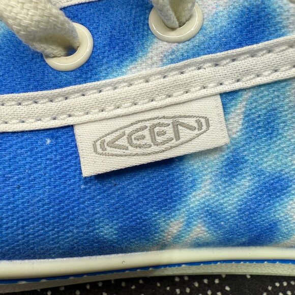 Keen Womens Size 8 Blue Tie-Dye Canvas Lace-Up Sneakers Casual Shoes - Picture 4 of 10